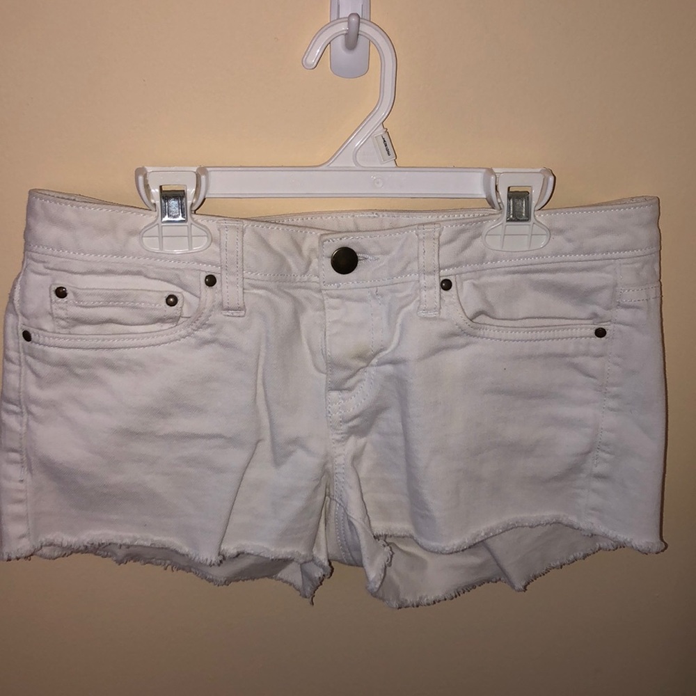 White Aerie Jean Shorts